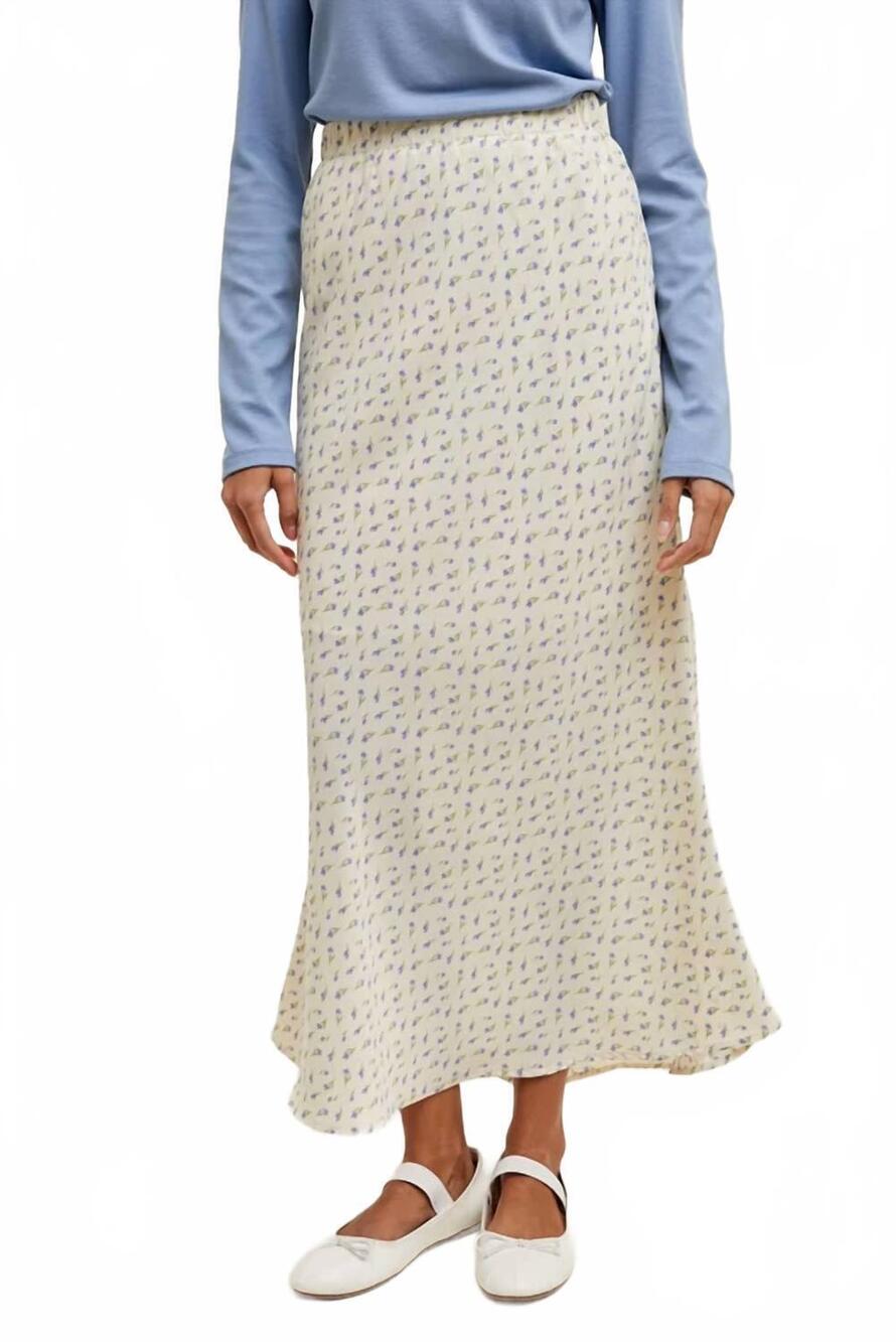 NEW WISHLIST blossom breeze skirt in beige